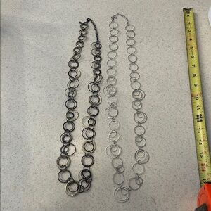 Set of two circle necklaces one is Daisy Fuentes Circle Necklace